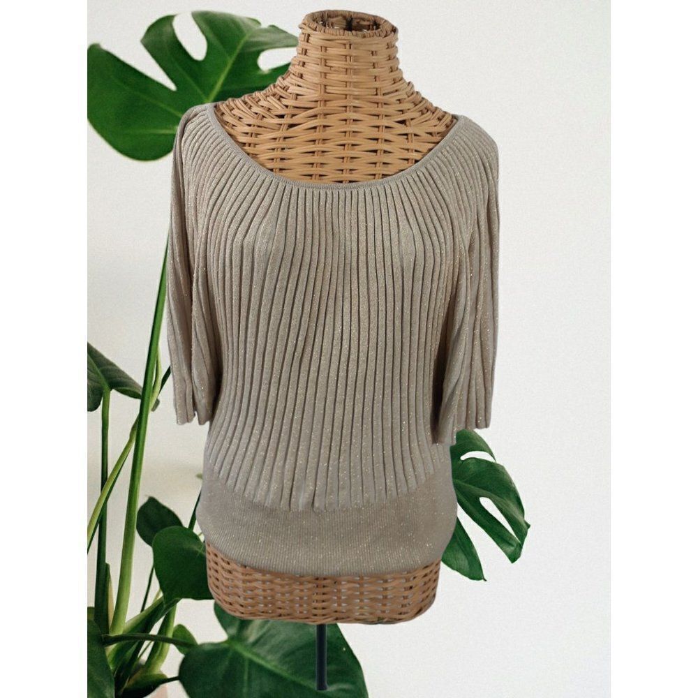 Womens Gold Sweater Blouse by bellain